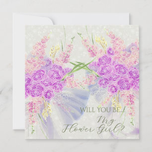 Nœud bleu coquette et rose magenta - Jeune fille d