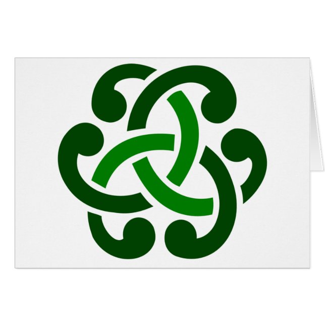 Noeud celtique vert foncé (Devant horizontal)