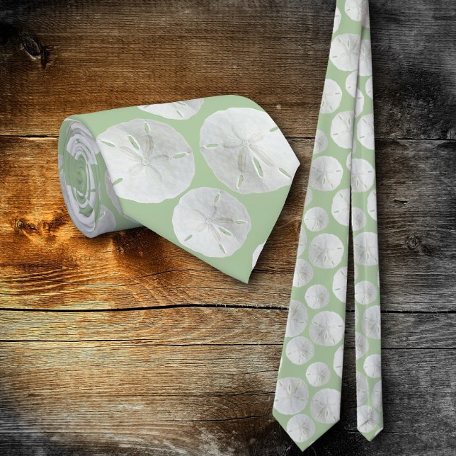 Nœud de cravate de mariage Sand Dollar Sage Green  (Créateur téléchargé)