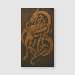 Nœud de serpent nordique ancien avec bordure celti