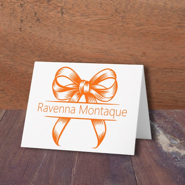 Nœud décoratif élégant Chic Orange Coucher de sole (Créateur téléchargé)
