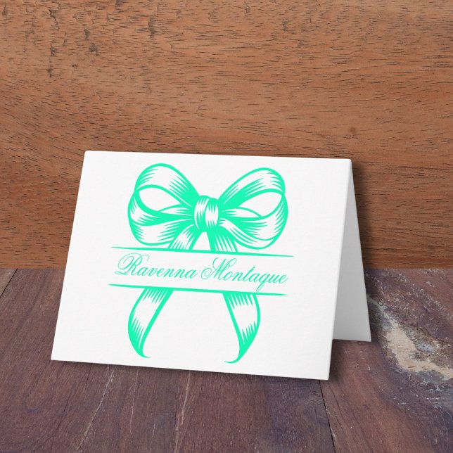 Nœud décoratif élégant vert mousse de mer Chic pou (Créateur téléchargé)