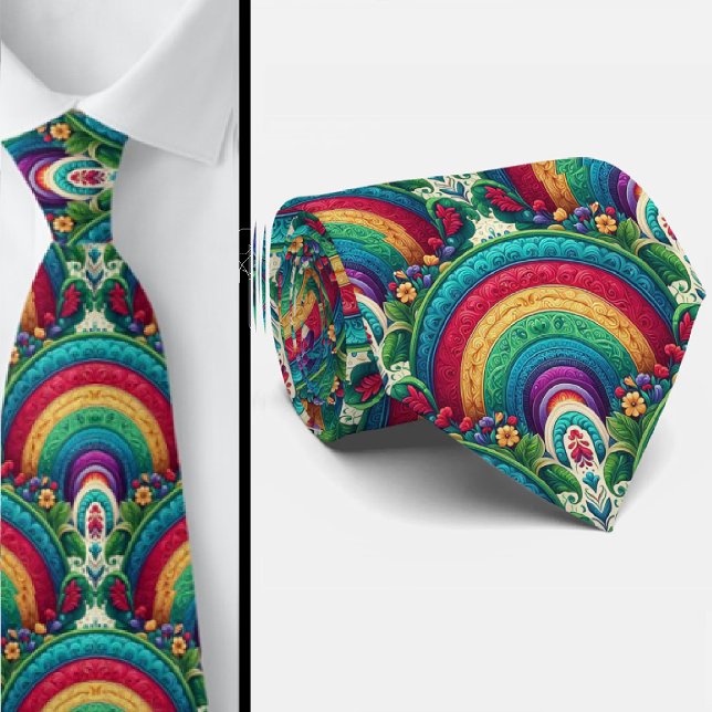 Nœud papillon arc-en-ciel | Chemise à cravate colo (Créateur téléchargé)