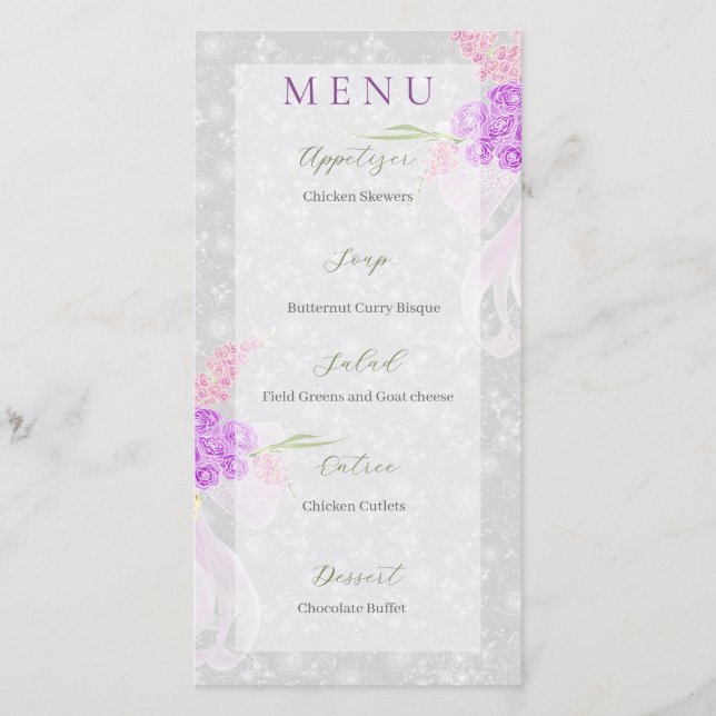Nœud papillon transparent rose coquette et bouquet (Devant)