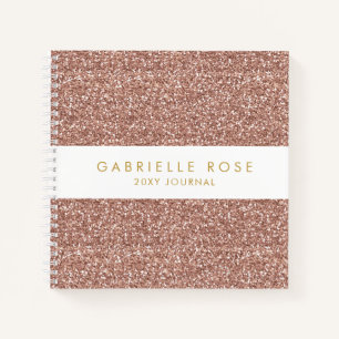 Noeud rose Gold Pink Parties scintillant Journal a