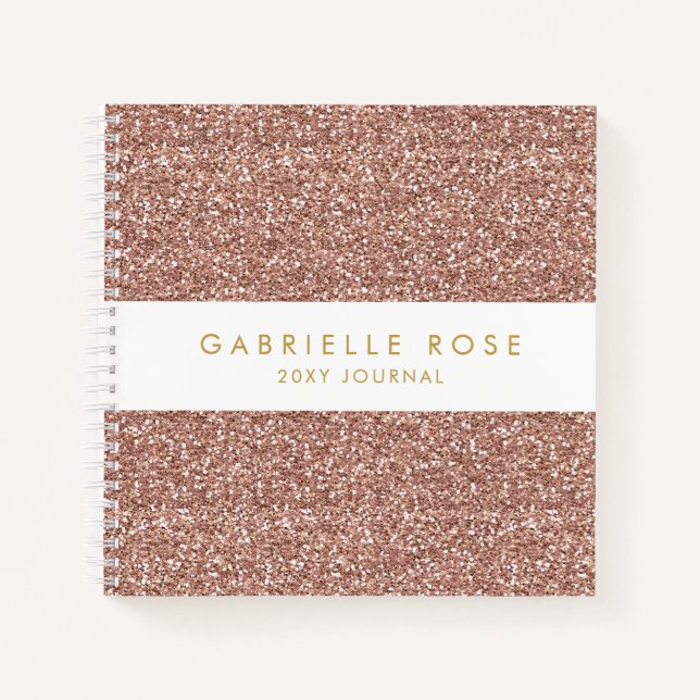 Noeud rose Gold Pink Parties scintillant Journal a (Devant)