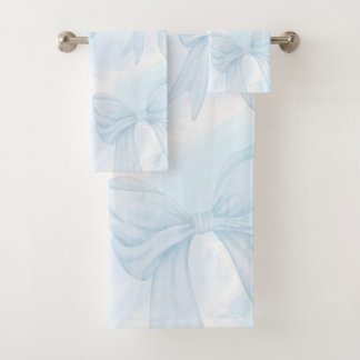 Nœud ruban bleu clair Coquette