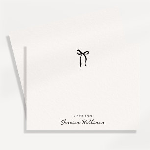Nœud simple fantaisiste, un mot de carte plate
