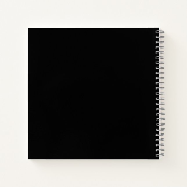 Noir #000000 Carnet Spiral (Dos)