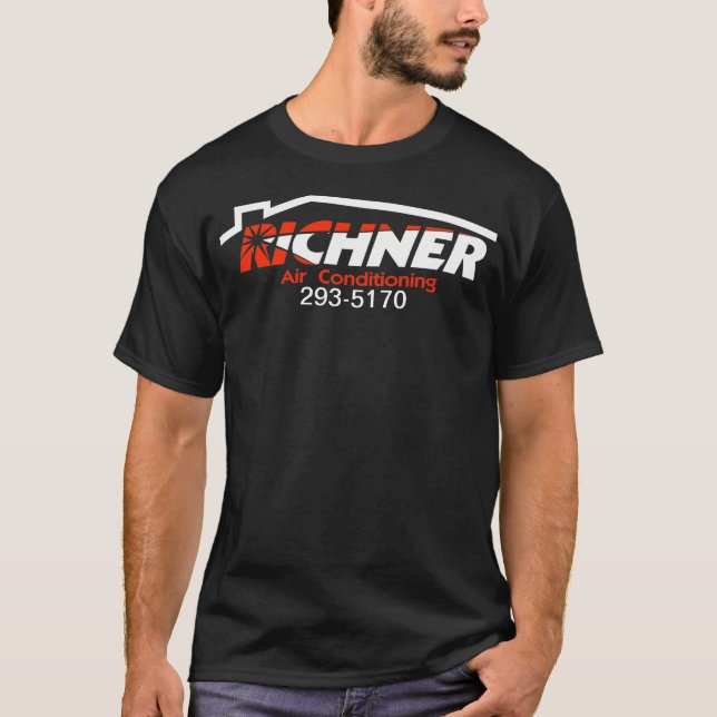 Noir 1 de T-shirt d'air de Richner (Devant)