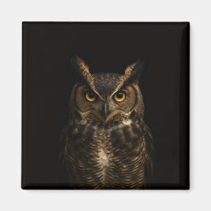 Noir 4 Luxe Aimant avec Oeil Doré Hibou