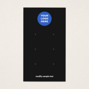 Noir Ajouter Votre Logo Trois Écouteurs Carte D'Af