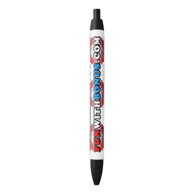 Noir Amusement avec le stylo de site Web de (devant Vertical)