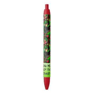 Noir Année du stylo de singe