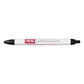 Noir APG "Find a Genealogist" Stylo avec encre noire
