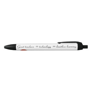 Noir Apprentissage sans limites" Stylo Inspiratif