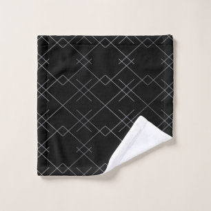 Noir-argent, cool, élégant, motif moderne simple