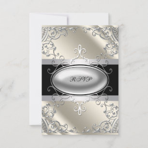 Noir Argent Noir Blanc Noir RSVP