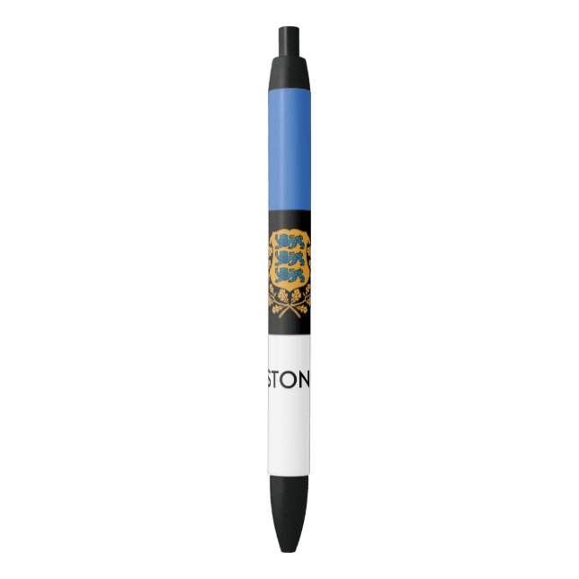 Noir Beau Stylo Estonie ! (devant Vertical)
