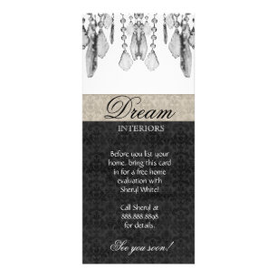 Noir beige de lustre de carte de support de design