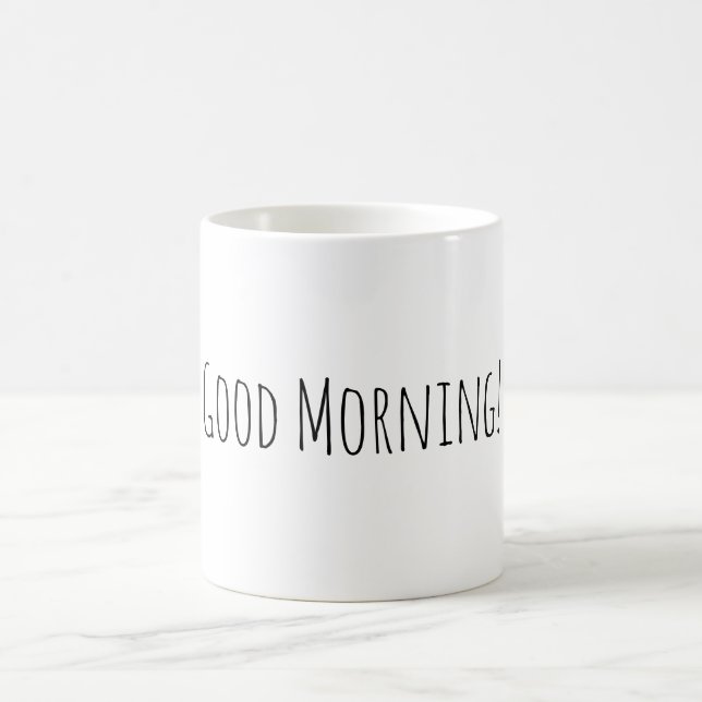 Noir Blanc Bon Matin Citation Mug (Centre)