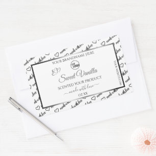 Noir Blanc Cloud Argent produit Étiquette Logo