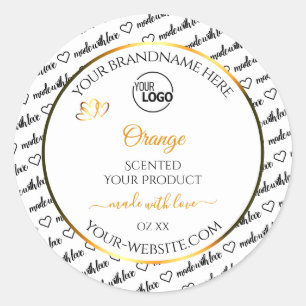 Noir Blanc Cloud Orange Produit Logo Étiquette