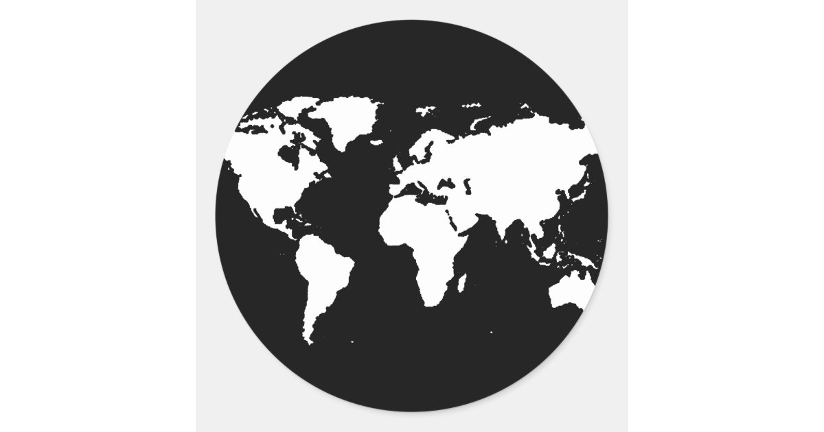Info • planisphere du monde en noir et blanc en haute ...