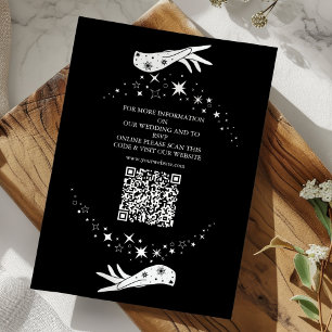 Noir Blanc Le Mariage de la carte Tarot Lots