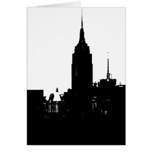 Noir blanc New York Silhouette