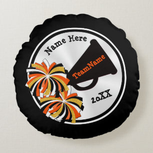NOIR, BLANC, ORANGE, Coussin Cheerleader personnal