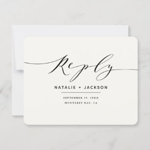 Noir + blanc - réponse de mariage