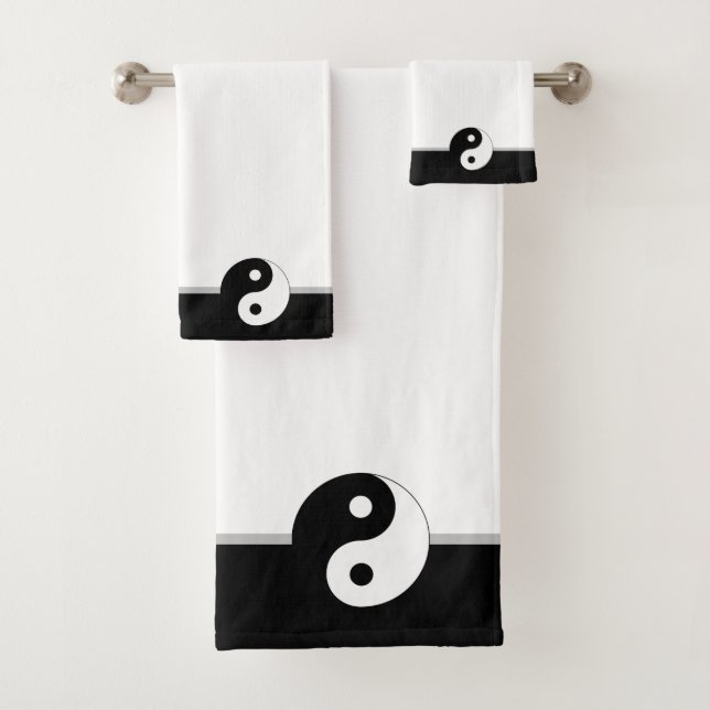 Noir & Blanc sur mesure Yin Yang (En situation)