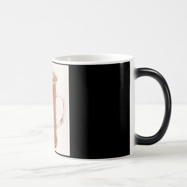 Noir/blanc tasse Morphing de 11 onces (Droite)