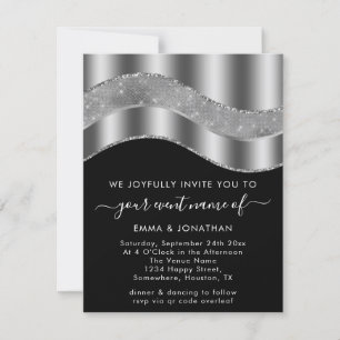 Noir BlancArgent Gris Bordure Parties scintillant