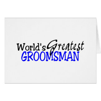 Noir bleu de Greastest Groomsman des mondes