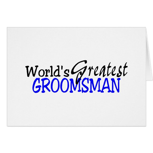 Noir bleu de Greastest Groomsman des mondes (Devant horizontal)