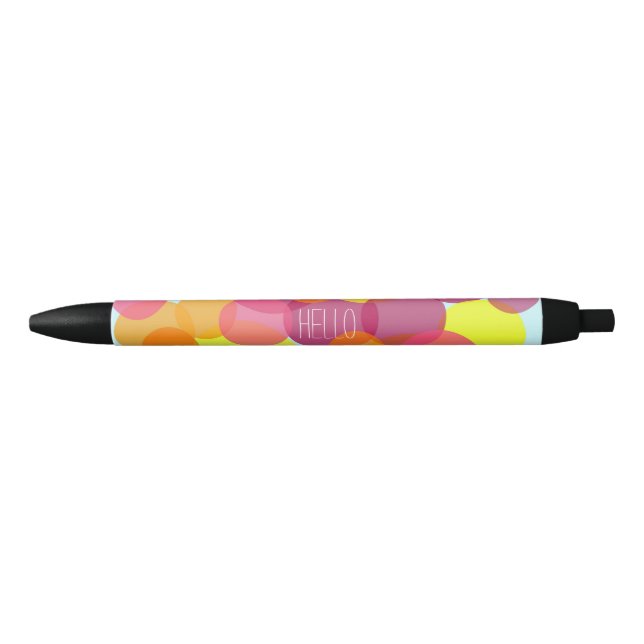 Noir Bonjour Stylo coloré (Devant)