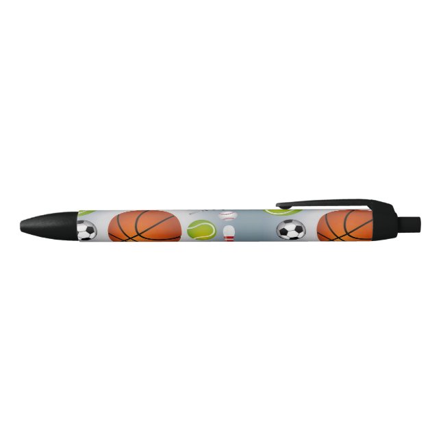 Noir Boules de sport écrivant le stylo (Haut)