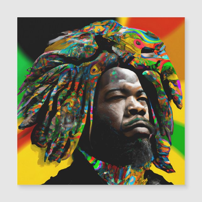 Noir Brut Africain Américain Homme Junetten King (Devant)