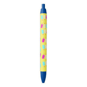Noir Bureau de stylo et crème glacée de stylo d'école