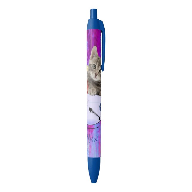 Noir Bureau de stylo et de stylo d'école Stylo Kitten O (Bas (Vertical))