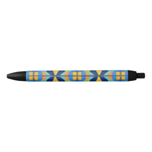 Noir Cadeau stylo géométrique abstrait coloré