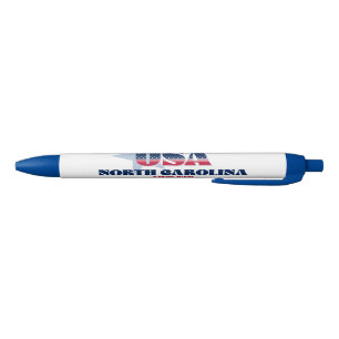 Noir Caroline du Nord un stylo à icône américain