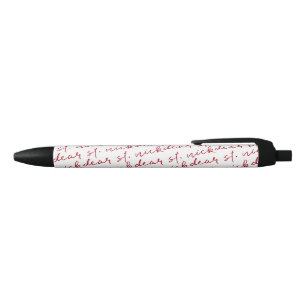 Noir Cher stylo classique de vacances de Noël de St