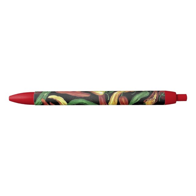 Noir Chili Stylo rouge ou vert 3 couleurs d'encre Dispo (Devant)