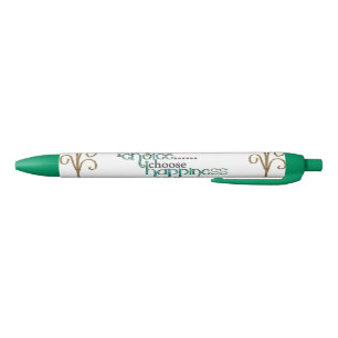 Noir Choisir le stylo d'inspiration du bonheur