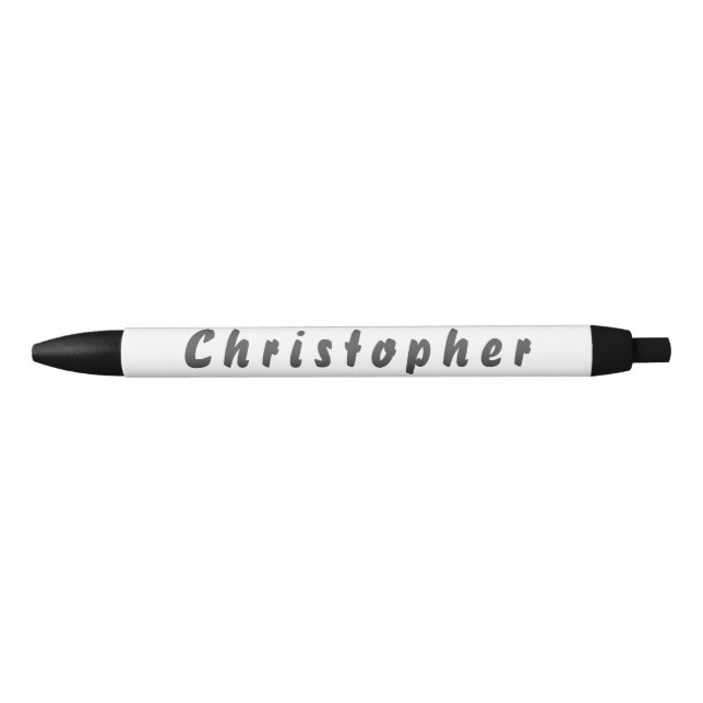Noir Christopher stylo à bille (Devant)