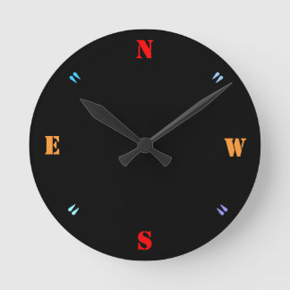 Noir clair avec chiffres colorés > Horloges simple
