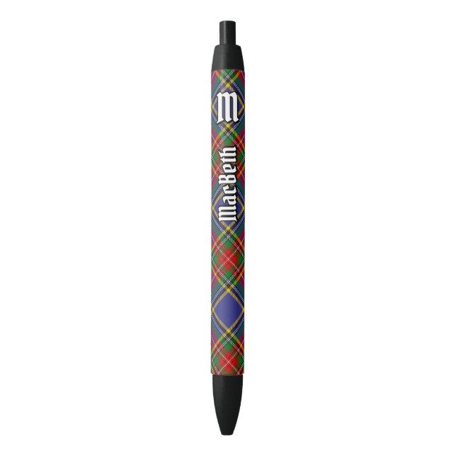 Noir Clan MacBeth Stylo Tartan (devant Vertical)